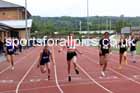Girls 100 metres, 2025 Northumberland Schools Track and Fields, Wentworth, Hexham. Photo: David T. Hewitson/Sports for All Pics